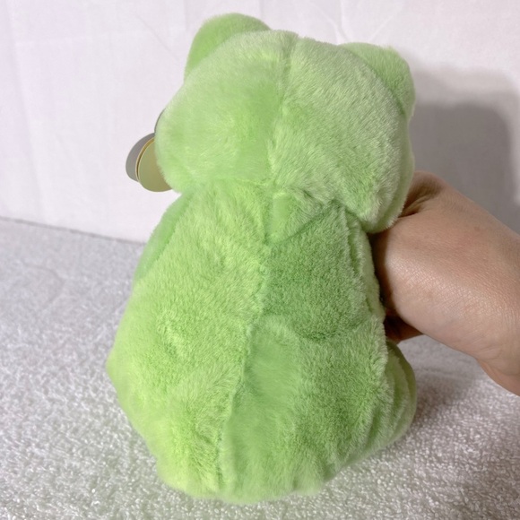 Ty Beanie Bellies Green and Yellow Snapper Plush Frog Toy Stuffed Animal - Picture 4 of 12